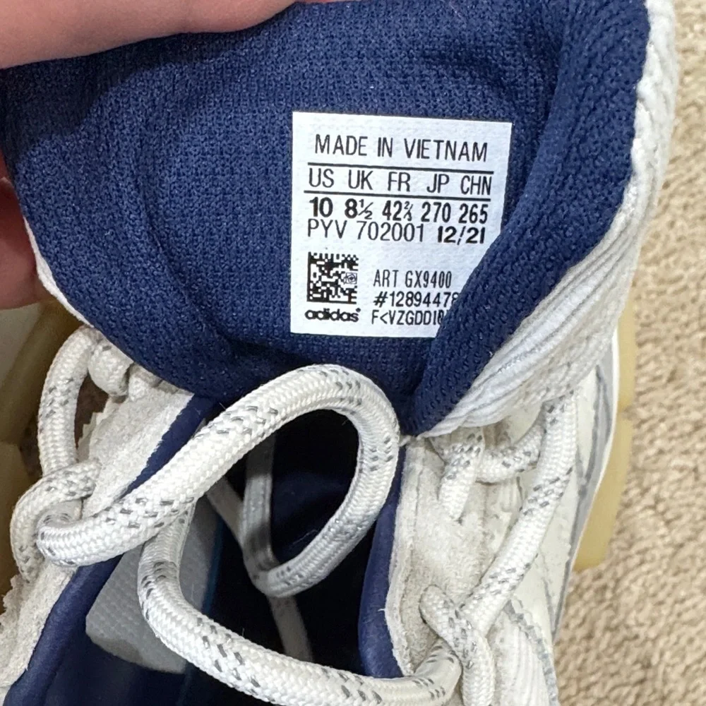 IVY PARK Chunky Platform Low-Top Sneakers in White, Light Gray & Navy